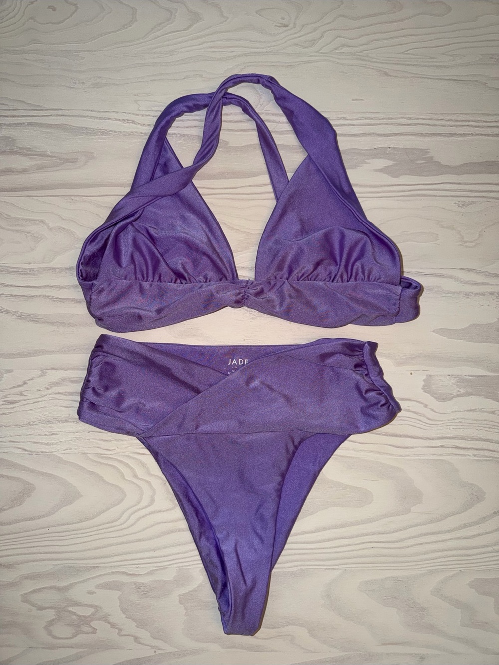Jade Swim Purple Halter Bikini Set - Two-Piece Women’s Swim